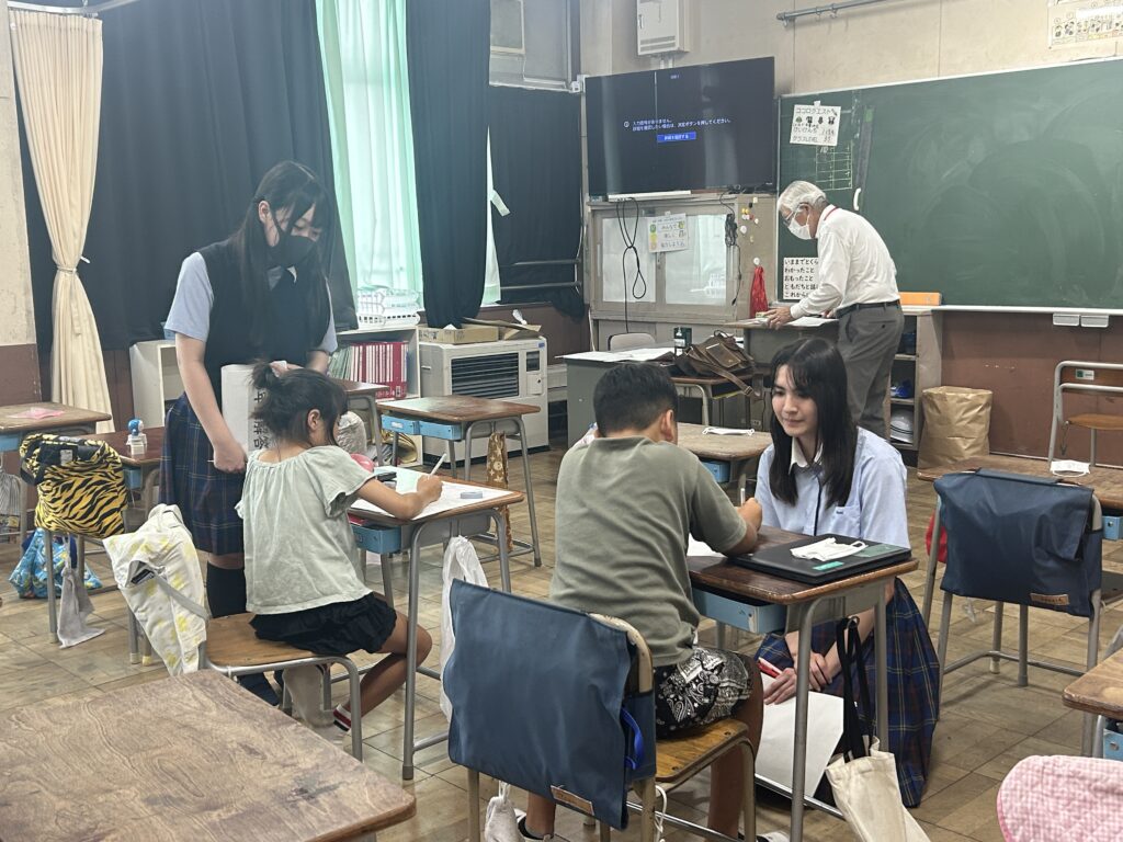 元木小学校でのボランティア活動